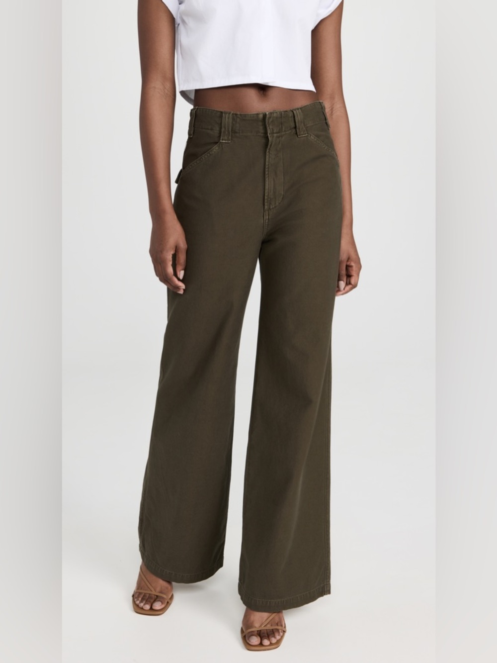 Citizens of Humanity Paloma Utility Trousers Color Fern Size 24 NWT